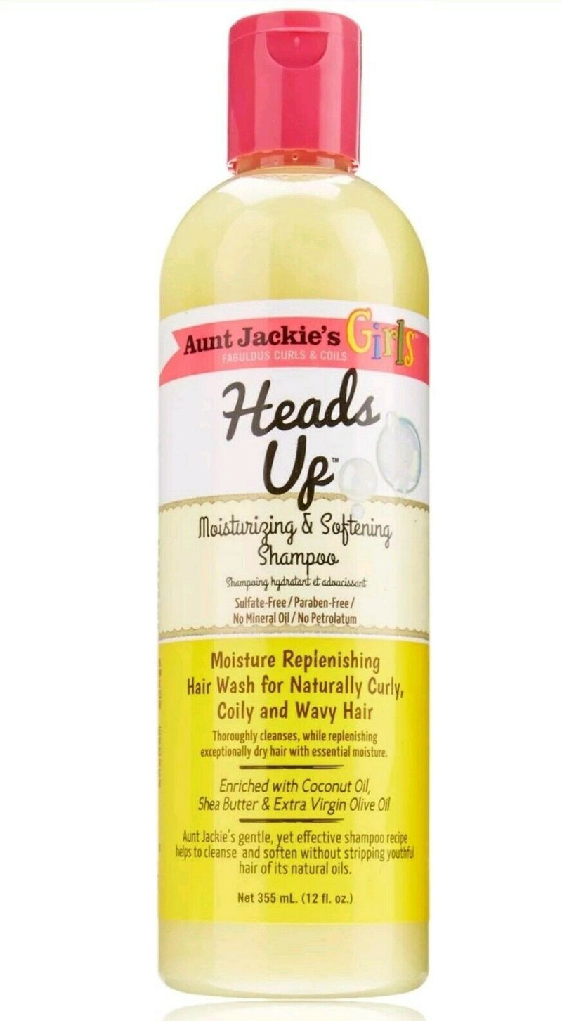 Aunt Jackies Heads Up Moisturizing And Softening Shampoo 355ml Aunt Jackie's
