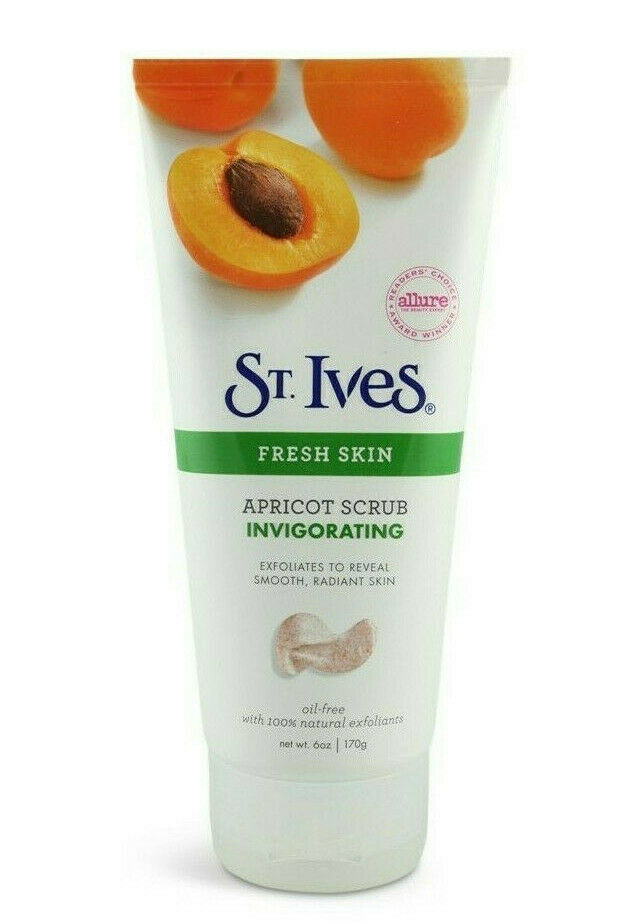 St. Ives Control Apricot Fresh Skin Scrub Invigorating Tube 6oz 170g St. Ives