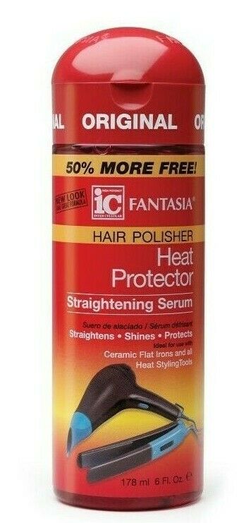 Fantasia IC Heat Protector Straightening Serum 6oz 178ml Fantasia