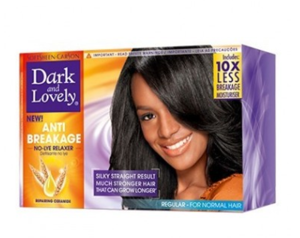 Dark and Lovely Anti-Breakage Hair No-Lye Relaxer Kit Regular For Normal Hair Dark and Lovely