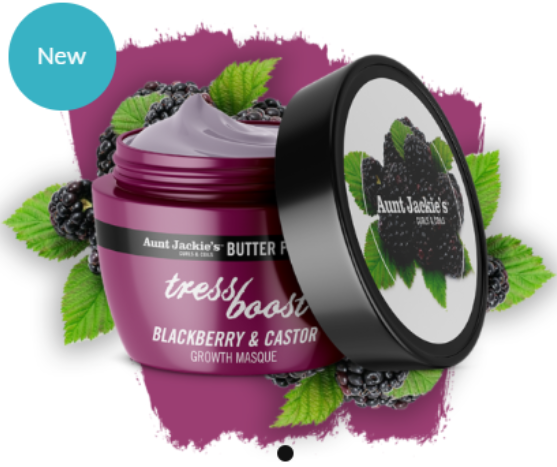 Aunt Jackie's TRESS BOOST – Blackberry & Castor Hair Growth Masque 227g Aunt Jackie's