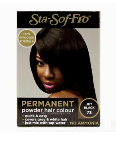 SSF Sta-Sof-Fro Hair Dye Powder 8g # 73 Jet Black Haarfarbe SSF