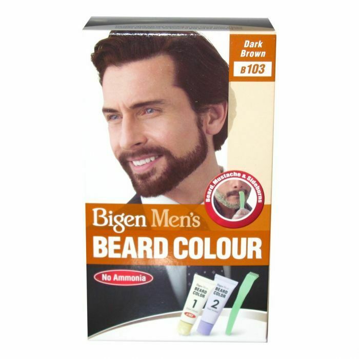 Bigen Men's Beard Colour Dark Brown B103 - Bartfarbe Dunkelbraun Bigen