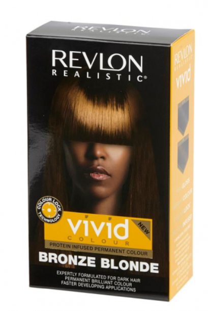 Revlon Realistic Vivid Bronze Blond Hair Color Permanente Haarfarbe Creme 110ml Revlon