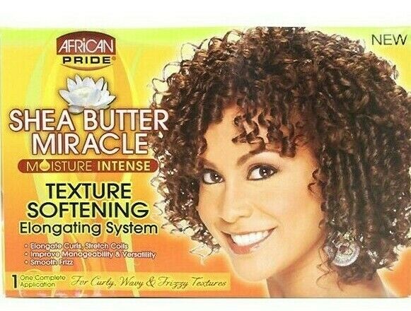 African Pride Shea Texture Softening Kit Elongating System African Pride