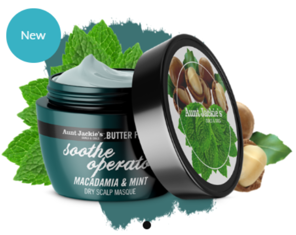 Aunt Jackie's Soothe Operator Macadamia & Mint Dry Scalp Conditioning Masque 8oz Aunt Jackie's
