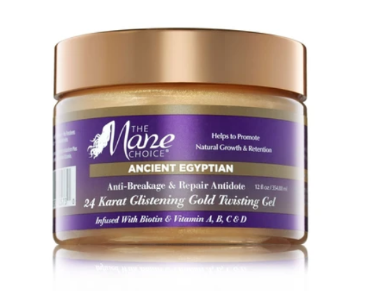 The Mane Choice Ancient Egyptian 24 Karat Gold Twisting Gel 12oz 340g The Mane Choice