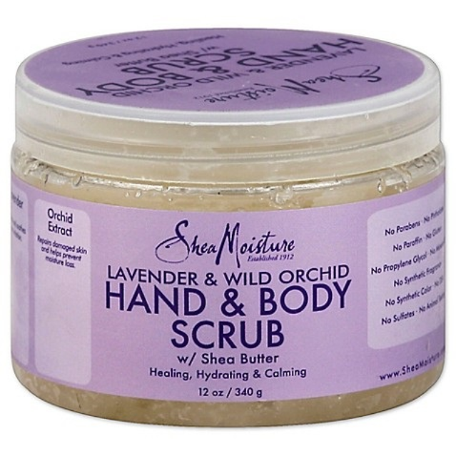 Shea Moisture Lavender & Wild Orchid Oil Hand & Body Scrub 340g - Körperpeeling Shea Moisture