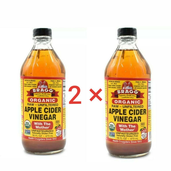Bragg Organic Apple Cider Vinegar 2 × 473ml insgesamt 946ml Bragg