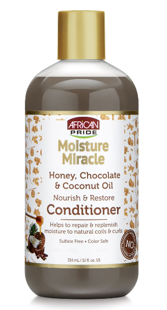 African Pride Moisture Miracle Honey Chocolate & Coconut Oil Conditioner 354ml African Pride