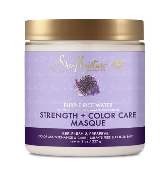 Shea Moisture Purple Rice Water Strength & Color Care Masque 8oz 227g Shea Moisture