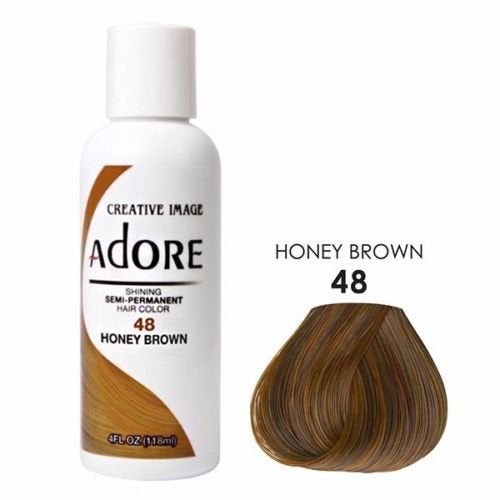 Adore Creative Image Semi Permanent Hair Color 48 Honey Brown 118ml Adore