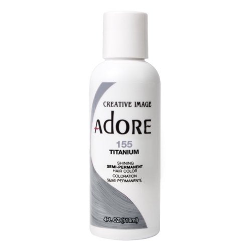 Adore Creative Image Semi Permanent Hair Color 155 Titanium 118ml Adore