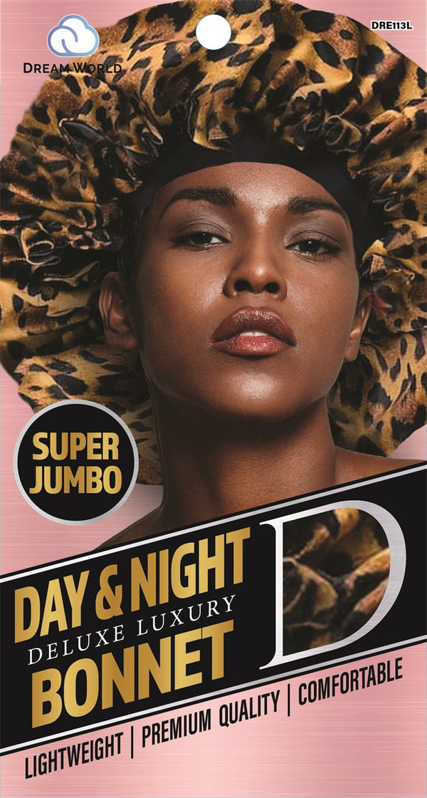 Dream World Women Jumbo Day & Night Deluxe Luxury Bonnet Leopard DRE113L Dream World