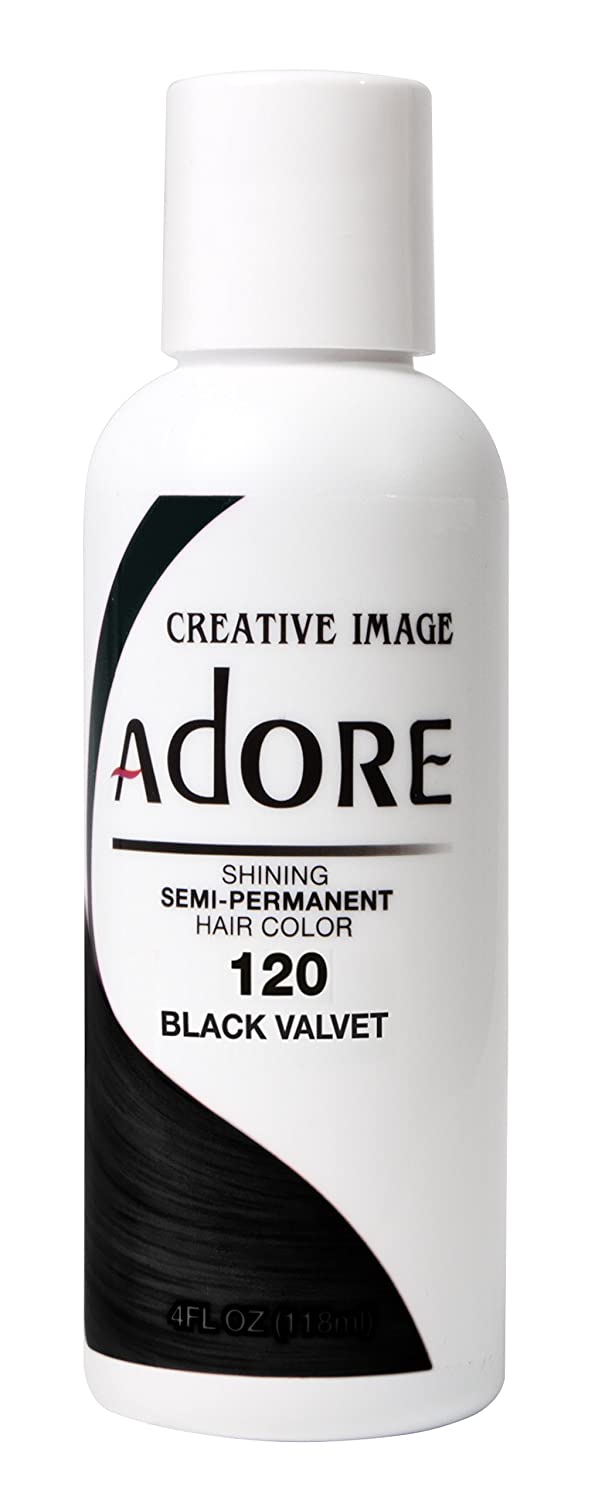 Adore Creative Image Semi Permanent Hair Color 120 Black Velvet 118ml Adore