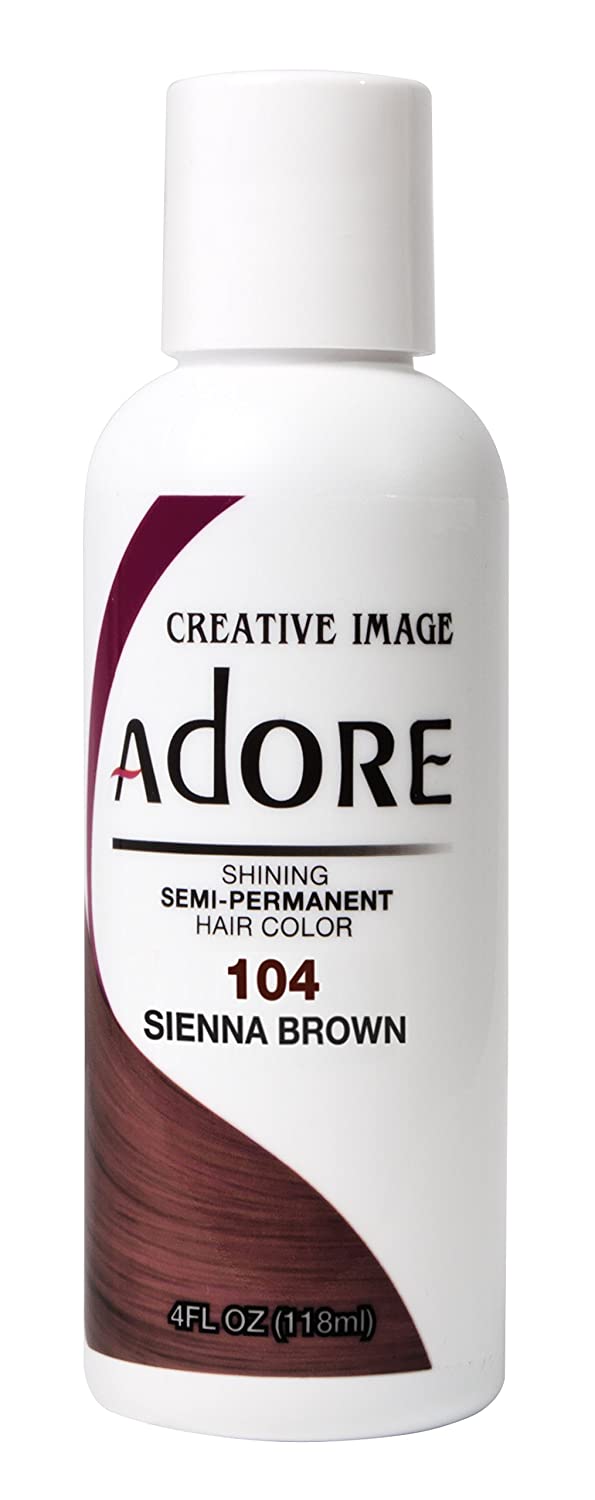 Adore Creative Image Semi Permanent Hair Color 104 Sienna Brown 118ml Adore