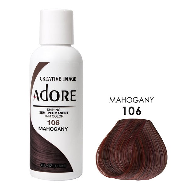 Adore Creative Image Semi Permanent Hair Color 106 Mahogany 118ml Adore