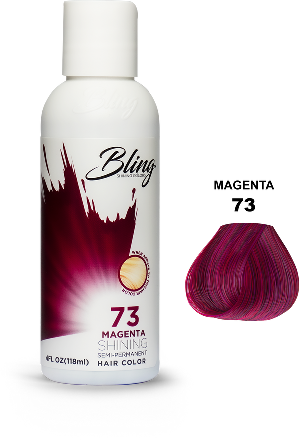 Bling Shining Semi Permanent Hair Color 73 Magenta 118ml Bling