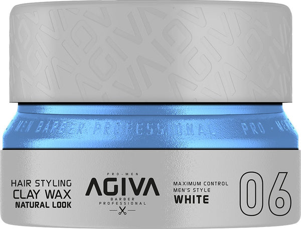 Agiva Hair Styling Clay Wax Natural Look White 06 155ml Agiva
