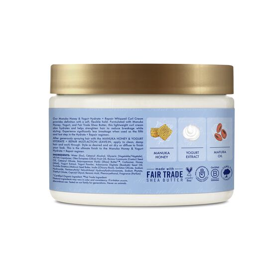 Shea Moisture Manuka Honey & Yogurt Hydrate + Repair Whipped Curl Cream 326g Shea Moisture