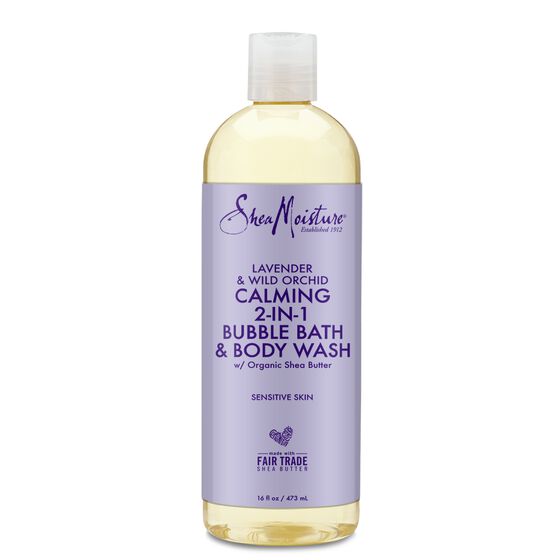 Shea Moisture Lavender & Wild Orchid Bubble Bath & Body Wash 473ml Shea Moisture