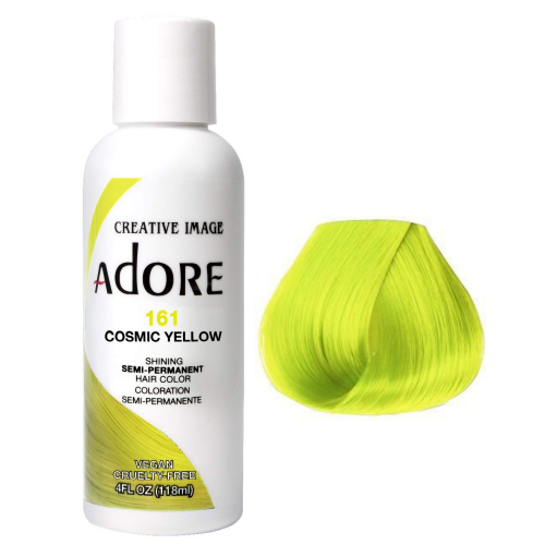 Adore Creative Image Semi Permanent Hair Color 161 Cosmic Yellow 118ml Adore