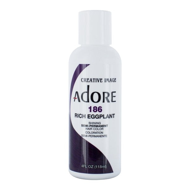 Adore Creative Image Semi Permanent Hair Color 186 Rich Eggplant 118ml Adore