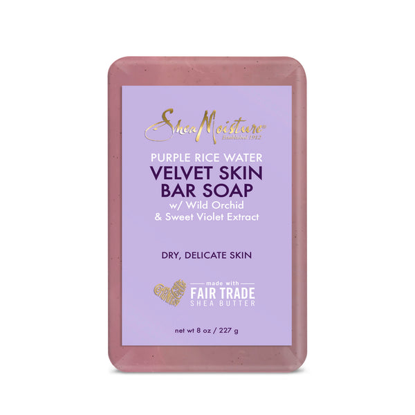 Shea Moisture Purple Rice Water Velvet Skin Bar Soap 227g Shea Moisture