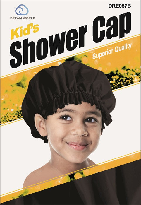 Dream World Kids Shower Cap Black DRE057B Dream World