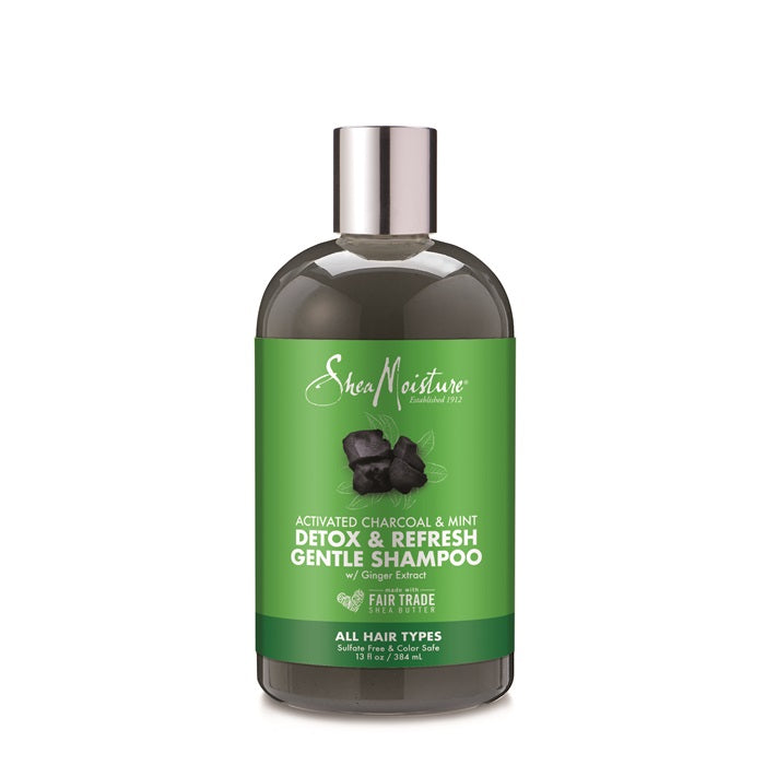 Shea Moisture Activated Charcoal & Mint Detox & Refresh Gentle Shampoo 384ml Shea Moisture