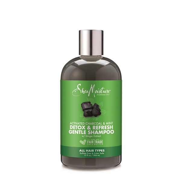 Shea Moisture Activated Charcoal & Mint Detox & Refresh Gentle Shampoo 384ml Shea Moisture