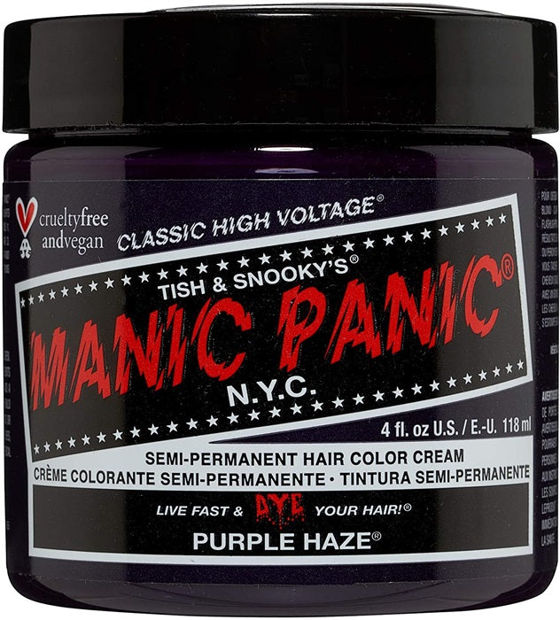 Manic Panic High Voltage Purple Haze Semi Permanent Hair Color 118ml Manic Panic
