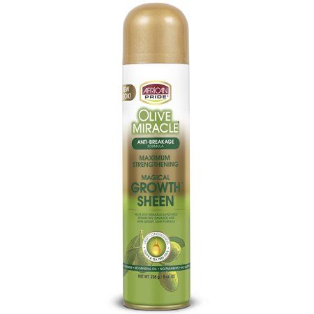 African Pride Olive Miracle Anti Breakage Magical Growth Sheen Spray 226g African Pride