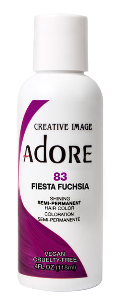 Adore Creative Image Semi Permanent Hair Color 83 Fiesta Fuchsia 118ml Adore