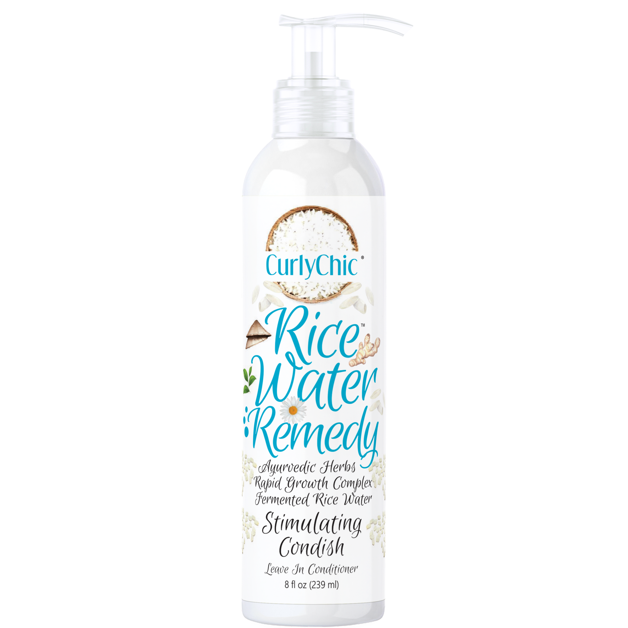 Curly Chic Ricewater Stimulating Condish Leave in Conditioner 239ml Curly Chic