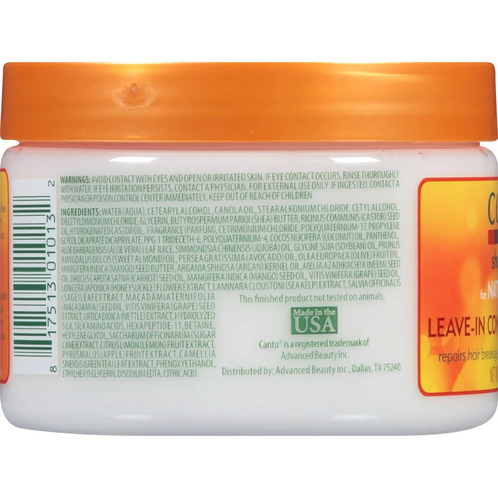 Cantu Shea Butter Natural Hair Leave In Conditioning Cream 340g Cantu