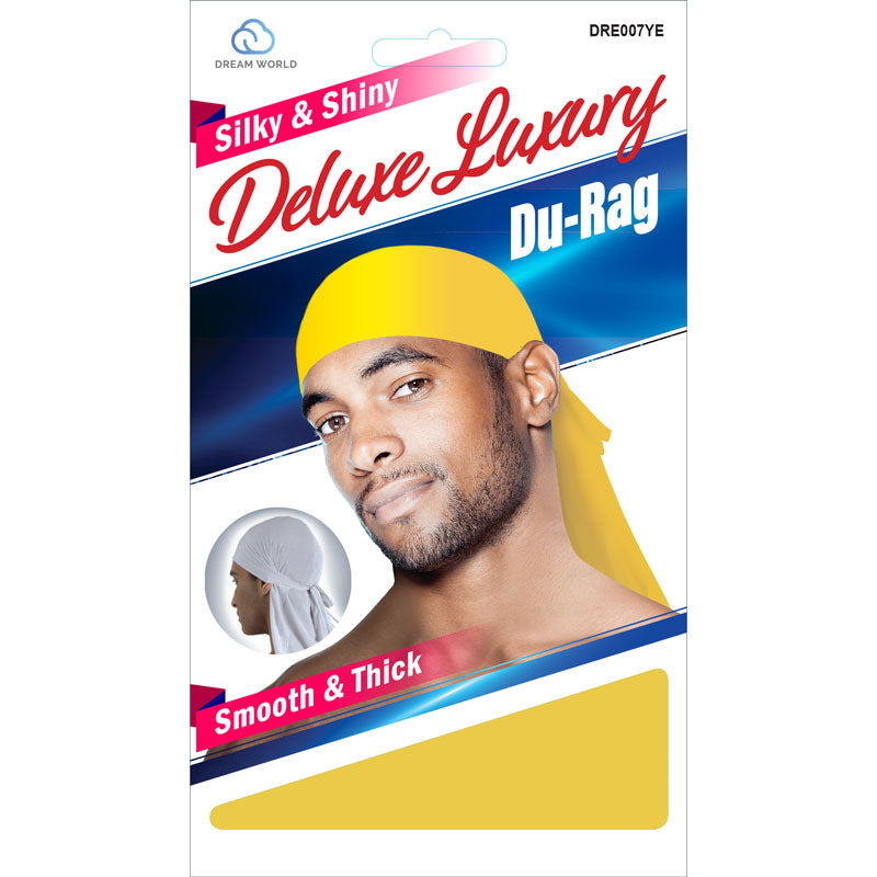 Dream Silky & Shiny Deluxe Luxury Du-Rag Yellow DRE007YE Dream World