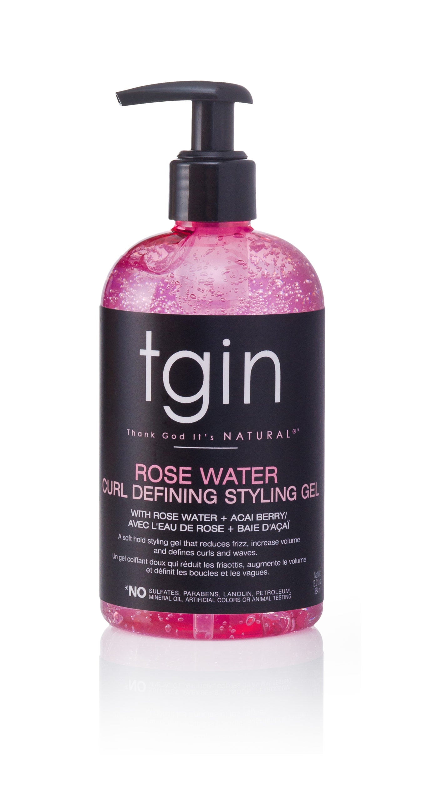 TGIN Rosewater Curl Defining Styling Gel 384ml TGIN