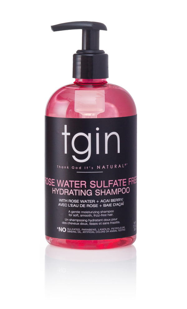 TGIN Rose Water Rose Water Sulfate Free Hydrating Shampoo 384ml TGIN
