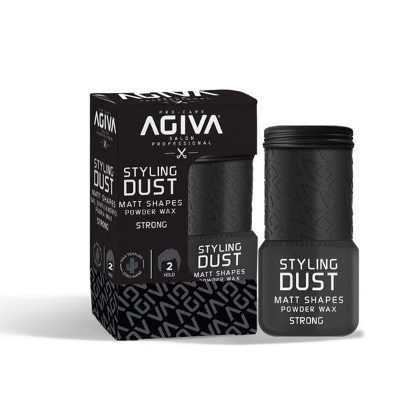 Agiva Styling Dust Matt Shapes Powder Wax Strong Hold Black 02 20g Agiva