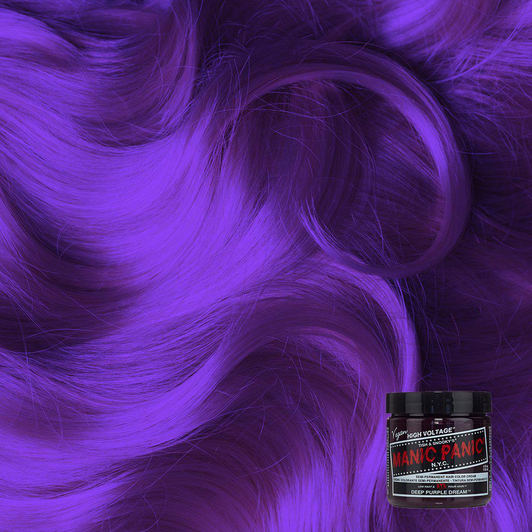Manic Panic High Voltage Deep Purple Dream Semi Permanent Hair Color 118ml Manic Panic