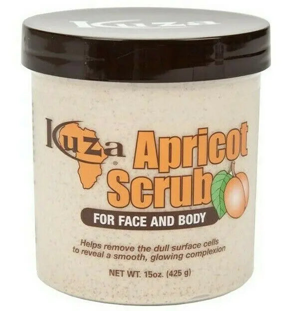 Kuza Apricot Face & Body Scrub 425g 15oz Kuza