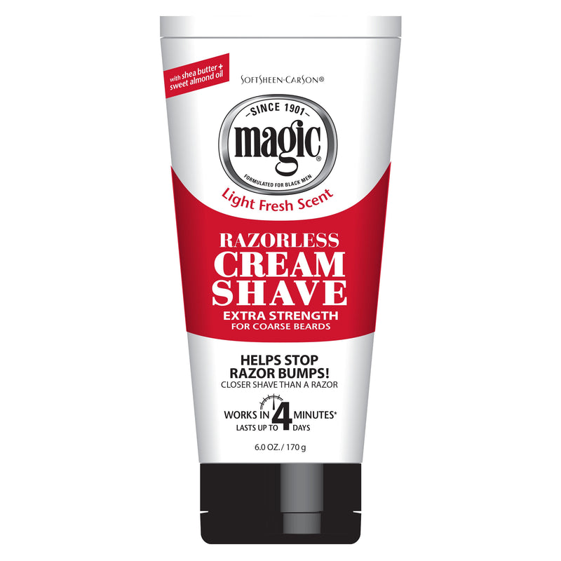 Magic Shaving Razorless Cream Shave Extra Strength 170g Magic Shaving