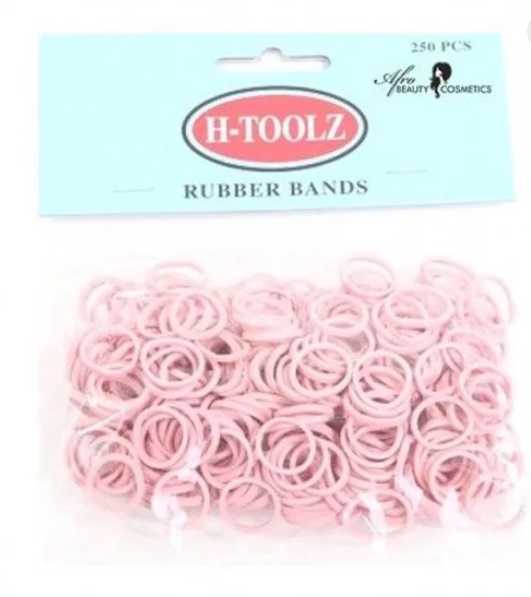 Rubberbands H-Toolz Pink 250 Pieces  - Haargummi Pieces
