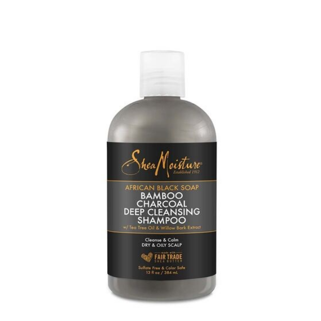 Shea Moisture African Black Soap Bamboo Charcoal Deep Cleansing Shampoo 384ml Shea Moisture