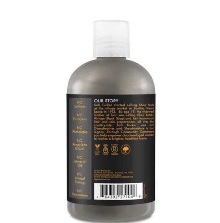 Shea Moisture African Black Soap Bamboo Charcoal Deep Cleansing Shampoo 384ml Shea Moisture