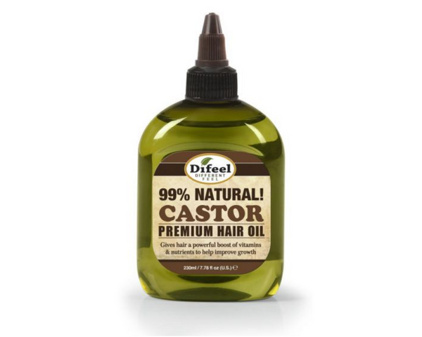 Difeel Premium 99% Natural Castor Hair Oil 230ml Difeel