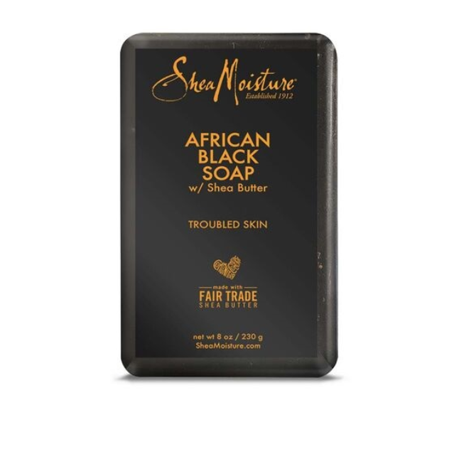 Shea Moisture African Black Soap Acne-Prone Face & Body 230g - SheaButter Seife Shea Moisture