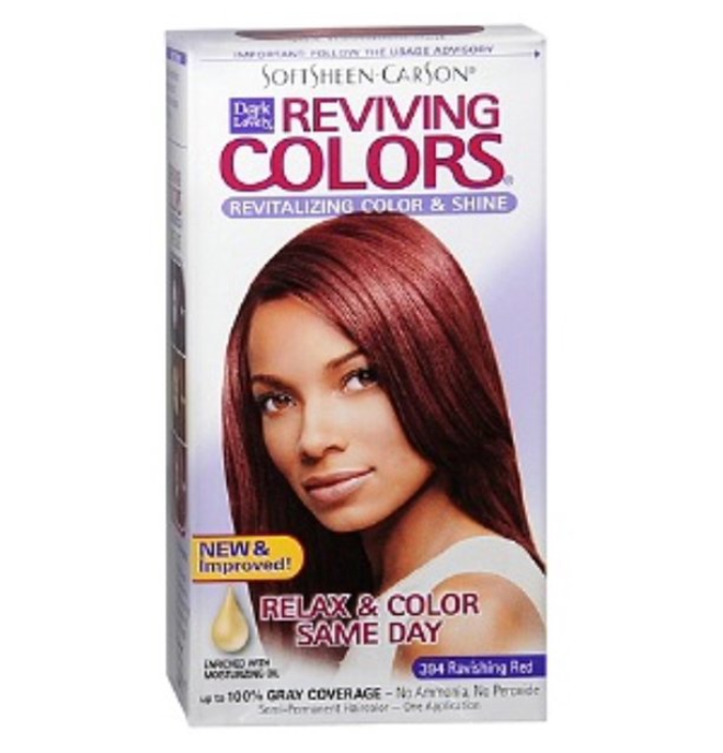 Dark & Lovely SoftSheen-Carson Nourishing Semi Permanent Reviving Hair Color #394 Ravishing Red Dark and Lovely