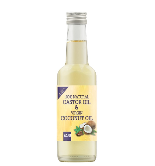 Yari 100% Natural Castor & Virgin Coconut Oil 250ml Yari